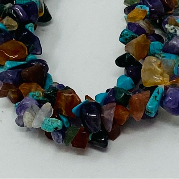 Colorful Mini Rocks Short Necklace - Picture 2 of 6
